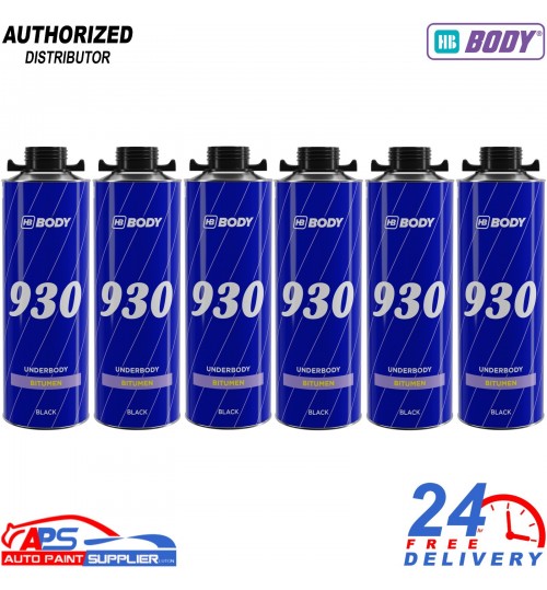 6X HB Body 930 1L Black Underbody Coating – Anti Stone Chip & Rust Proof